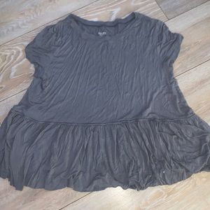 green loose fitting babydoll top